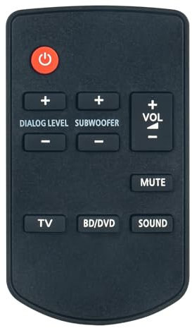 AULCMEET N2QAYC000084 Replacement Remote Control Compatible with Panasonic Sound Bar Speaker System SC-HTB170G SC-HTB170GKK SC-HTB65 SA-HTB65 Home Audio