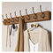XXAezr Patere Murale Porte Manteau Porte-manteau mural rustique, porte-manteau en bois massif-8 crochets for suspendre des vêtements, des robes, des serviettes et des manteaux Porte Manteau Murale