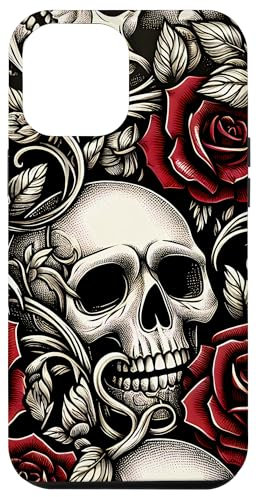 Skulls and Roses Gothic Floral Case for iPhone 12 Pro Max