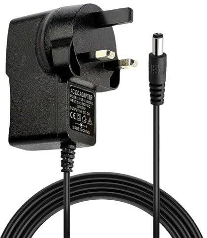 QIAWES 9V 2A 2000mA Power Supply AC to DC Power Adapter Charger 5.5mm x 2.1mm Replacement Power Supply Adapter 9V 2A AC/DC Adapter Charger Power Supply UK Plug