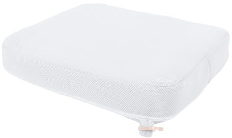 Dusch Sitz Kissen Komfortable Unterstützung Abnehmbare Abwasch Bare Abdeckung Badewannen Sitzkissen für Dusch Bank Badewanne Gartenarbeit (WHITE)