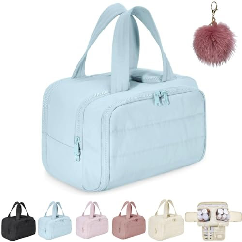 4 in 1 Multi Functional Toiletry Bag for Women,Large Capacity Travel Cosmetic Bag,Portable Waterproof Makeup Organizer