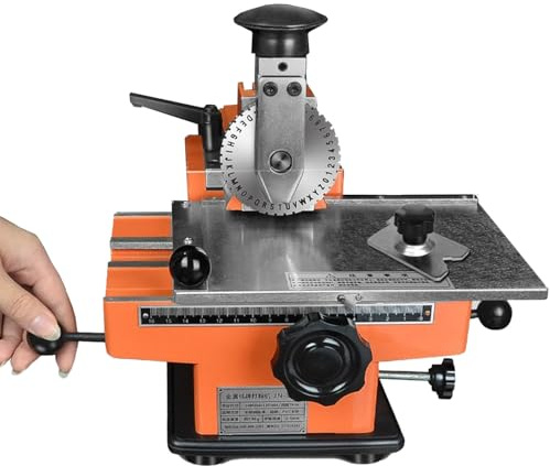YXYLJOZ Metal Plate Stamping Embosser,Metal Nameplate Stamping Machine,Number Letter Symbol Stamping Marking Machine,For Printing Uppercase (3mm)