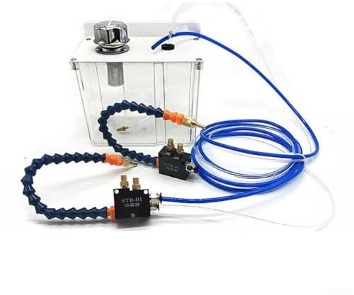 Metalworking Cooling Lubrication Spray System With 2 Adjustable Sprayers, 3L Tank Oil Mist Sprayer for CNC Lathe Milling Machine Grinding Equipment(220V)
