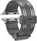 Correa de reloj de alta calidad (TPU + acero inoxidable) compatible con Apple Watch Series 1/2/3/4/5/6/7/8/9/10 Gps (gris, 42/44/45/46/49 mm)