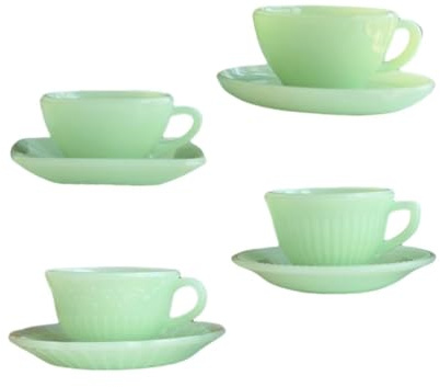ICDKOYK Dollhouse Saucers 1/6 Scale Dollhouse Miniature Tea Cup Set Living Room Decoration Accessories Modern 16 Doll House Tea Saucers Cute Mini Toys