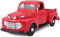 Maisto Ford F1 Pickup (1948): Modellauto im Maßstab 1:25, Türen und Heckklappe zum Öffnen, 20 cm, rot (531935)
