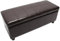 Mendler Bank Sitzbank MIT Aufbewahrung Kriens Leder + Kunstleder 112x45x45cm MVG-Zertifiziert - braun
