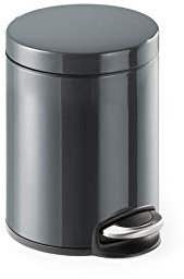 Durable Treteimer Metall rund 5, mit Absenkautomatik und herausnehmbaren Inneneimer 5 L, 1 Stück, 341058