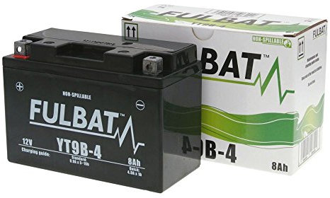 FULBAT Batterie 12 V 8 Ah (FT9B-4) [sans entretien et scellée] compatible avec Yamaha TMAX 500 cc, année de construction 01