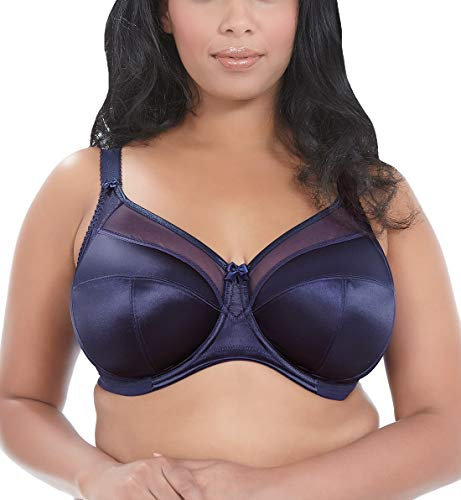 Goddess 6090 Keira Underwired Banded Supportive Full Cup Bra, Ink, 38H (Manufacturer Size: 85K)