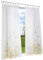 BAILEY JO 1er-Pack Gardine Schlaufen Floral Gardinen Mit Blumen Schmetterling Transparent Voile Vorhang (BxH 150x245cm, grün)