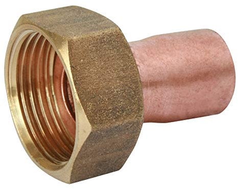 Somatherm S358-16-15 Coupling 2 Pieces Straight Copper Diameter 16 / Nut 15/21 (x10), Grey