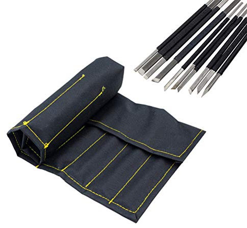 Supvox 10 STÜCKE steinschnitzerei Werkzeug kohlenstoffstahl schwarz Linie Set Gravur Werkzeug Set