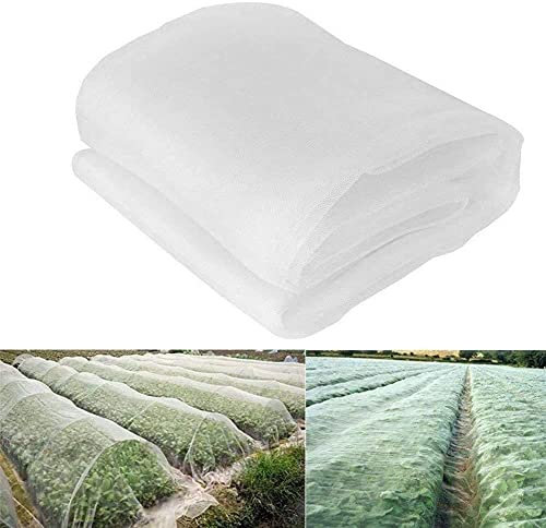 Filet de Protection Anti-Insectes en Maille Fine pour Jardin, Serre, Plantes, Fruits, Fleurs, Cultures,6x2.5M
