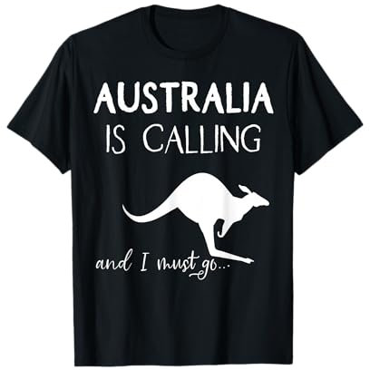 Australien is calling Känguru Australia Backpacker Geschenk T-Shirt