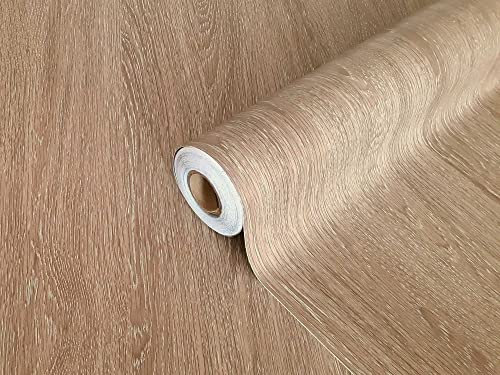 Extra Starke Laminierte Selbstklebende Holzfolie NUSS - Klebefolie Möbelfolie Dekofolie | Türfolie Küchenfolie Schrankfolie Tischfolie | Rollenbreite 90 cm x Wunschmaß in LFM