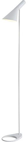 BarcelonaLED Lámpara de Pie LED Diseño moderno metal nórdico blanco con Casquillo E27, Cabeza ajustable, interruptor de pie para Iluminación Interior Suelo Salón Habitación Dormitorio y Estudio