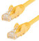 StarTech.com 1.5m CAT6 Ethernet Cable - Yellow CAT 6 Gigabit Ethernet Wire -650MHz 100W PoE RJ45 UTP Network/Patch Cord Snagless w/Strain Relief Fluke Tested/Wiring is UL Certified/TIA (N6PATC150CMYL)