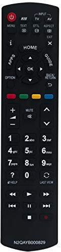 VINABTY N2QAYB000829 Telecomando di ricambio per Panasonic TX-L42ET60Y TX-L42ET61B TX-L42ETW60 TX-L47ET60B TX-L47ET60E TX-L47ETW60 TX-L50ET60B TX-L50ET60E TX-L50ETW60 TX-L55ET60E TXLR55ET60 TXP42ST60B
