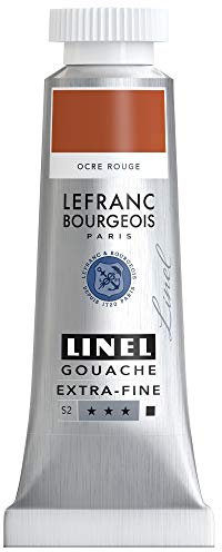 Lefranc Bourgeois Linel Gouache Extra-Fine Tube 14 ml Ocre Rouge Série 2