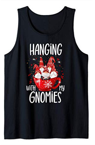 Lustige Wichtel Hygge Weihnachten Hanging With My Gnomies Tank Top