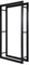 Loywe Kaminholzregal 80X25X150cm Kaminholzhalter Brennholzregal Feuerholzregal Kaminholzständer Brennholz Holzhalter aus Metall in Schwarz