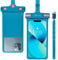 Universelle wasserdichte handyhülle mit Lanyard Handy IP8X Tauchen im Freien Strand unter Wasser bis zu 7,0 wasserdichter beutel 3D nahtlose HD TPU staubdichte Touch-Telefonhülle für iPhone Blue