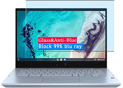 Vaxson Anti Blaulicht 9H Panzer Schutz Glas kompatibel mit ASUS Chromebook Flip CX3 CX3400 CX3400FMA 14 Laptop Schutzfolie Bluelight Display schutz folie Panzerfolie SchutzGlas folien PanzerGlas
