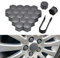 20 Stücke Auto Radschraubenkappen für Smart fortwo forfour 453 451 450, Radbolzen Radmutterkappe Radschrauben Kappen Radmuttern Nut Abdeckkappe Schraubenabdeckung