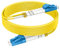 RamboCables LWL Patch-Kabel - OS2 LC auf LC Glasfaser-Kabel 2 m - Singlemode Duplex LSZH 9/125µm 10 GBit/s Gelb - Optionen 0,5 m~60 m