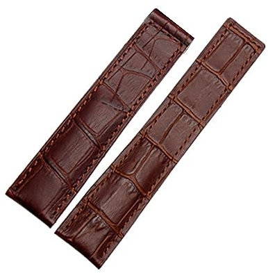 CZKE Echtes Lederarmband 19 mm 20 mm 22 m für Tag Heuer Armbanduhren Herren Armband-Zubehör Faltschließe Leder Uhrenarmband, 22 mm, Achat