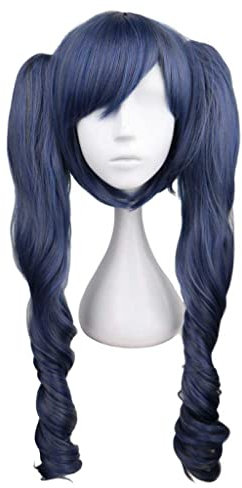 Wig Anime Cosplay Anime-Perücke Kuroshitsuji Cosplay Ciel Phantomhive-Perücke, Blau-Grau-Mix-Perücke, Kostüm-Halloween-Perücke, for Halloween, Kostümparty, Anime-Show, Cosplay-Event, Konzerte (Größe: