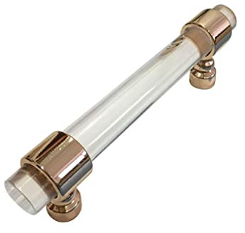 barenx Zinc Alloy Kitchen Door Handle Knob Drawer Cabinet Cupboard Wardrobe Bar Door Hardware T Bar Rod - Rose Gold 120mm