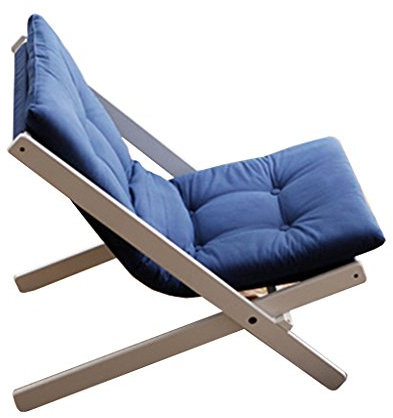 IBOWZ Schaukelstuhl, Relaxstuhl Klappstuhl, zusammenklappbar, Liegestuhl, Sofa, Liege, Balkon, Schlafzimmer