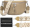 HAIWILL Bauchtasche Damen Stylische Crossbody Bag Leder Brusttasche Damen Klein Gürteltasche Elegant Moderne Taschen mit Breitem Schultergurt für iPhone