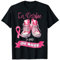 Ruban De Combat Contre Le Cancer Du Sein Octobre Basket Rose T-Shirt
