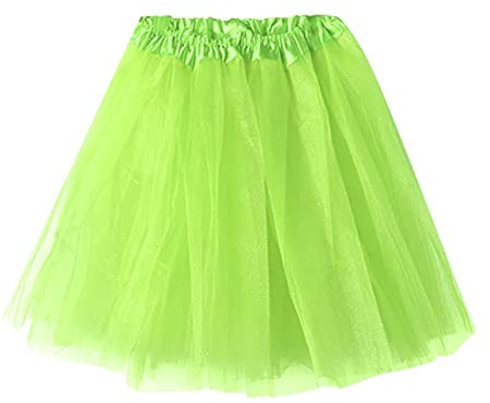 Jupe Tulle Rockabilly Ballet Jupe Tutu Fluo Femme Jupe Longue Tulle Femme Tutu de Danse Asymétrique Jupe de Ballet Colorée Tutu Robe Élastique Court en Tulle Couleurs Variées Courte Adulte