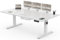 Devoko Scrivania Elettrica Regolabile in Altezza 200 x 80 cm, Scrivania da In Piedi Elettrica con Porte di Ricarica USB A, Tavolo da Computer Mobile con Gestione dei Cavi e Ruote a 360° (Bianco)