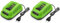 Goorvoucs 2X Chargeur de Batterie au Lithium 40V pour GreenWorks 29482 G-MAX 40V Batterie Li-Ion 29472 29482 29652 G40825 Prise EuropéEnne
