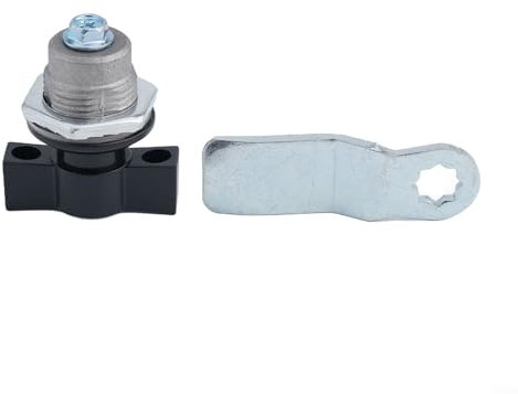 Zilimontt Keyless Cabinet Cam Lock Cylindrical Tongue Lock Distribution Cabinet Door Lock For Door Cabinet Cupboard Locker Letter Box Wardrobe(Black)