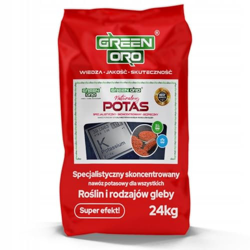 GREEN ORO POTASSIUM 60% 24KG – Engrais potassique de haute qualité pour pelouses, légumes et arbres fruitiers