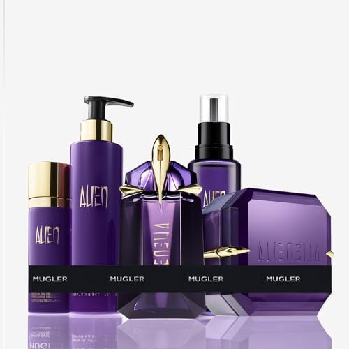 MUGLER Alien Eau de Parfum, 60 ml + MUGLER Alien Bodylotion, 200 ml + MUGLER Alien Körpercreme, 200 ml + MUGLER Alien Deo-Spray, 100 ml + MUGLER Alien Eau de Parfum Refill, 100 ml