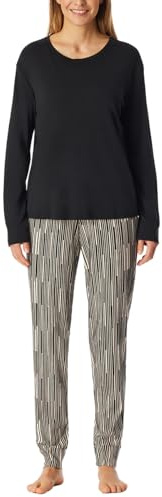 Schiesser Damen Langer Schlafanzug Pyjama Lang - 183066