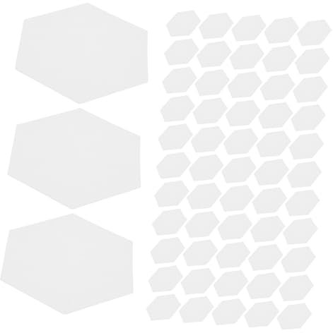 Operitacx 300pcs Quilting Paper Template Hexagon 36mm Quilting Piercing Paper Mold for DIY Patchwork Supplies Sewing Crafting UK