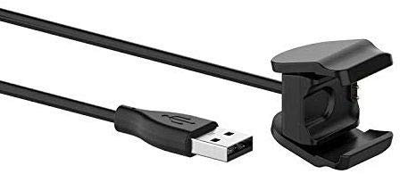 CABLEPELADO - Cable Cargador Compatible con Xiaomi Mi Band 4 – USB con Clip, Carga Rápida y Segura – 1 Metro, Negro