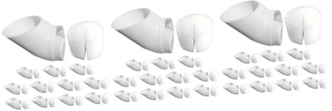 Supvox 3 Sätze Hydroponische Ausrüstung Wiederverwendbare Kaffeetasse Hydroponisches Pflanzsystem Hydroponischer Turm Wasserpflanzentopf Aquarium Hydrokultur-töpfe Anlage Plastik Weiß