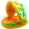 Yeory Baby Float avec canopée, Pool Back Pool Gonflable Float avec siège et poignée et Volant, Portable pour Les Filles, garçons de 0 à 36 Mois, Piscine pour bébé avec canopée