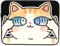 Carino gatto con pesce custodia per computer portatile Notebook Computer Tablet valigetta borsa da lavoro 12 pollici