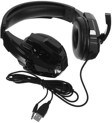 VILLCASE 1 Pezzo Cuffie Gaming con Microfono Headset E Sports Elettriche Stereo Design Ergonomico Comfort Prolungato per Giocare